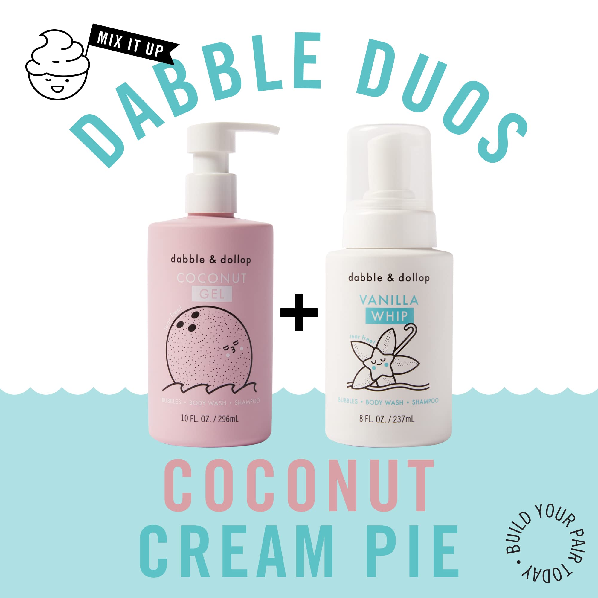 Dabble & Dollop tear-free label highlights safe, gentle formula