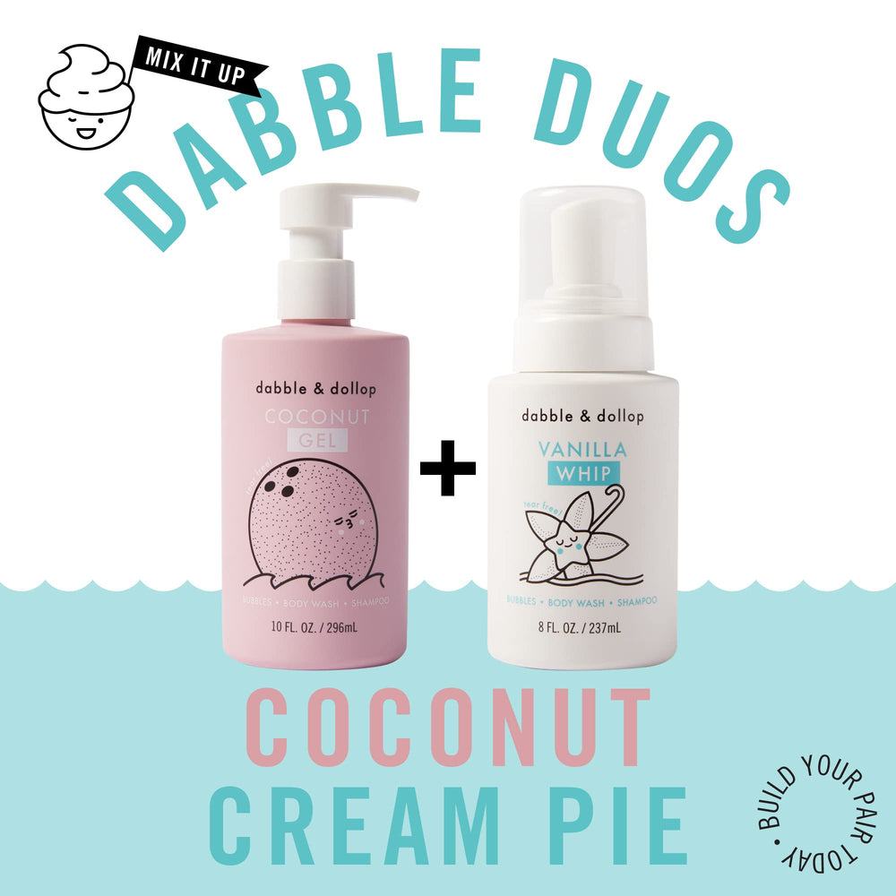 Dabble & Dollop tear-free label highlights safe, gentle formula