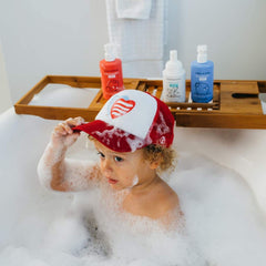 Dabble & Dollop Strawberry bottle invites fruity bath time fun