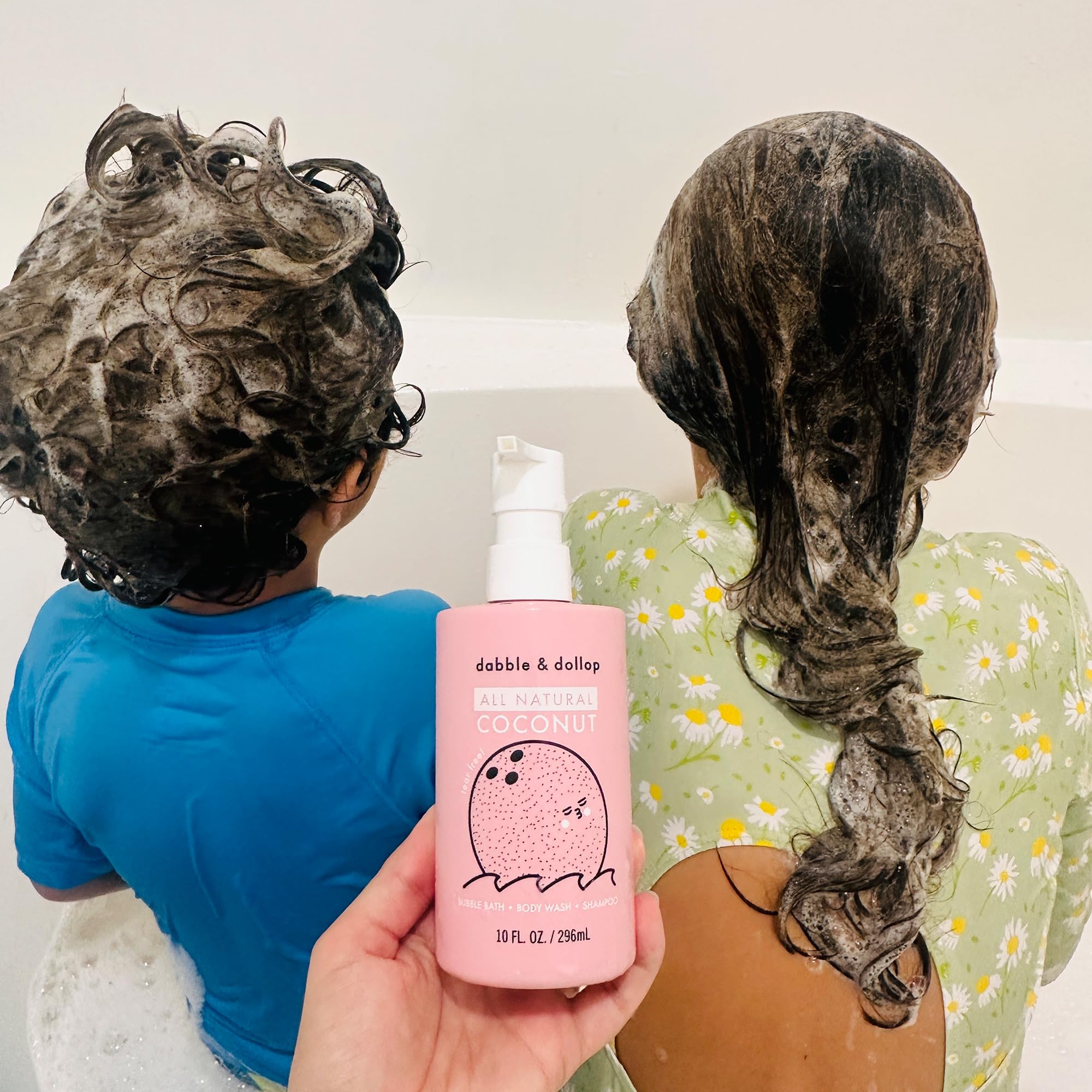 Dabble & Dollop vegan sulfate-free ingredients list shows natural care.
