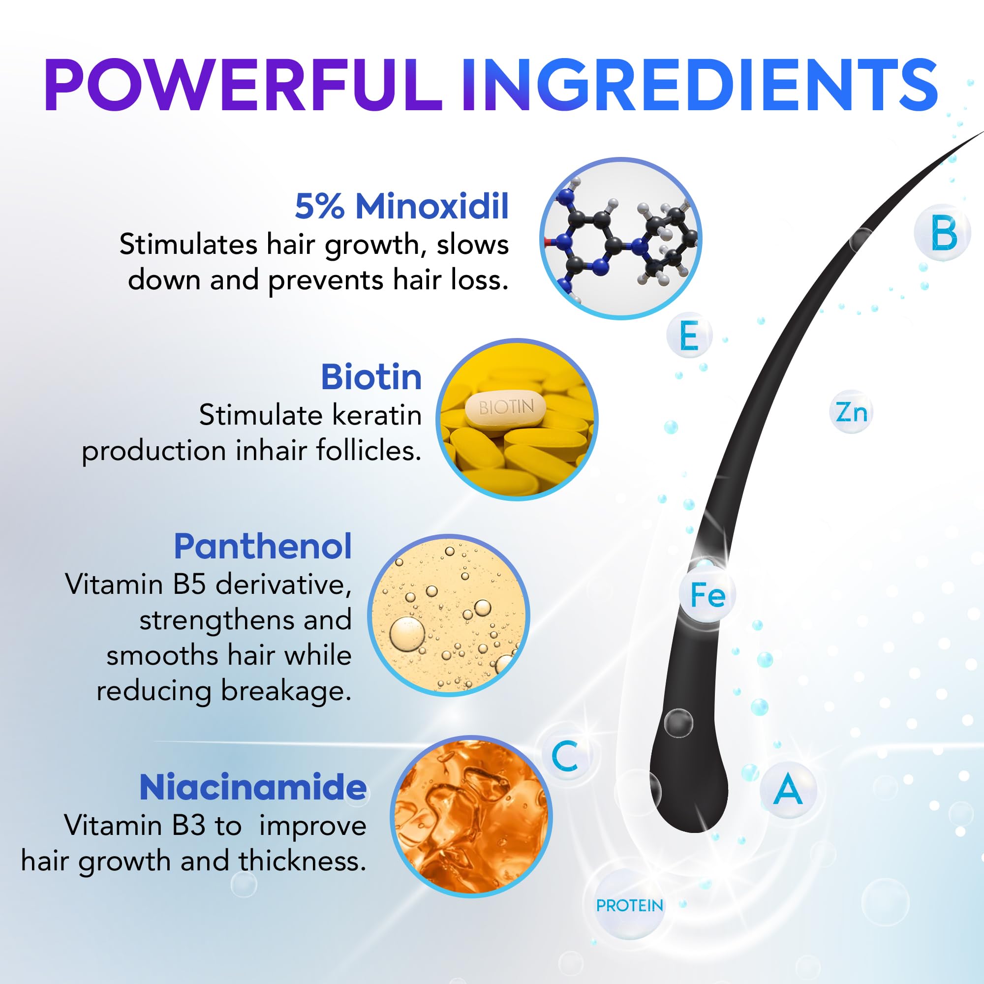 DABIDA Biotin hair support vitamin bottle close-up.
