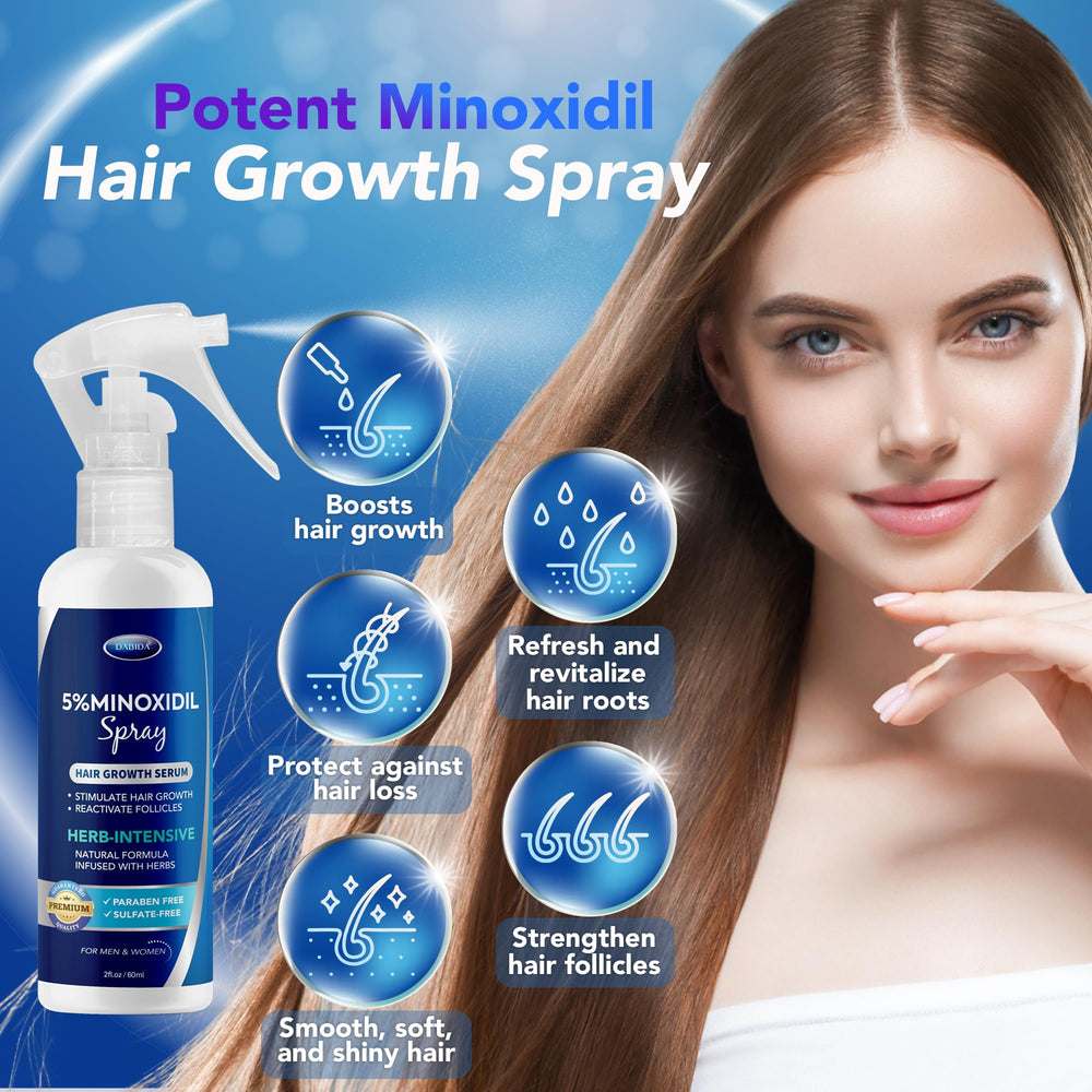 DABIDA minoxidil used daily as part of hair care routine