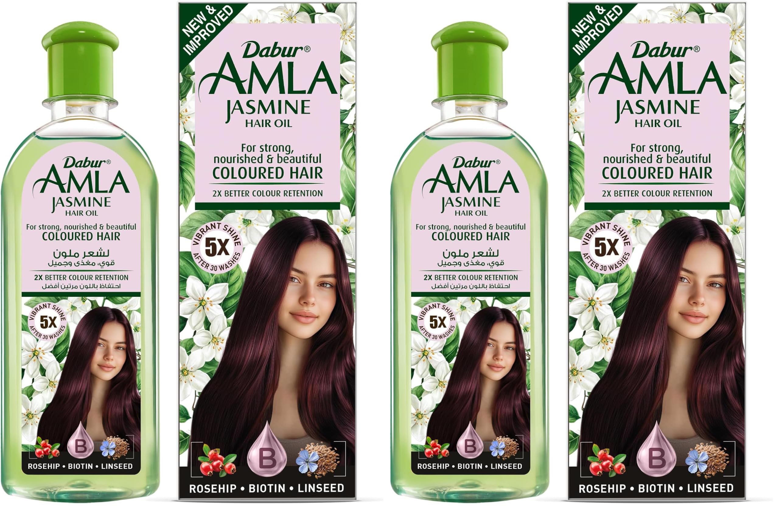 Dabur Amla Jasmine Hair Oil bottle for scalp nourishment and stronger hair