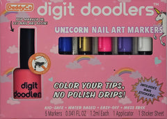 DaddyCo Unicorn Nail Markers provide safe, mess-free coloring for kids.