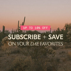 Before and after styling with DAE Agave Dry Heat Protection Spray.