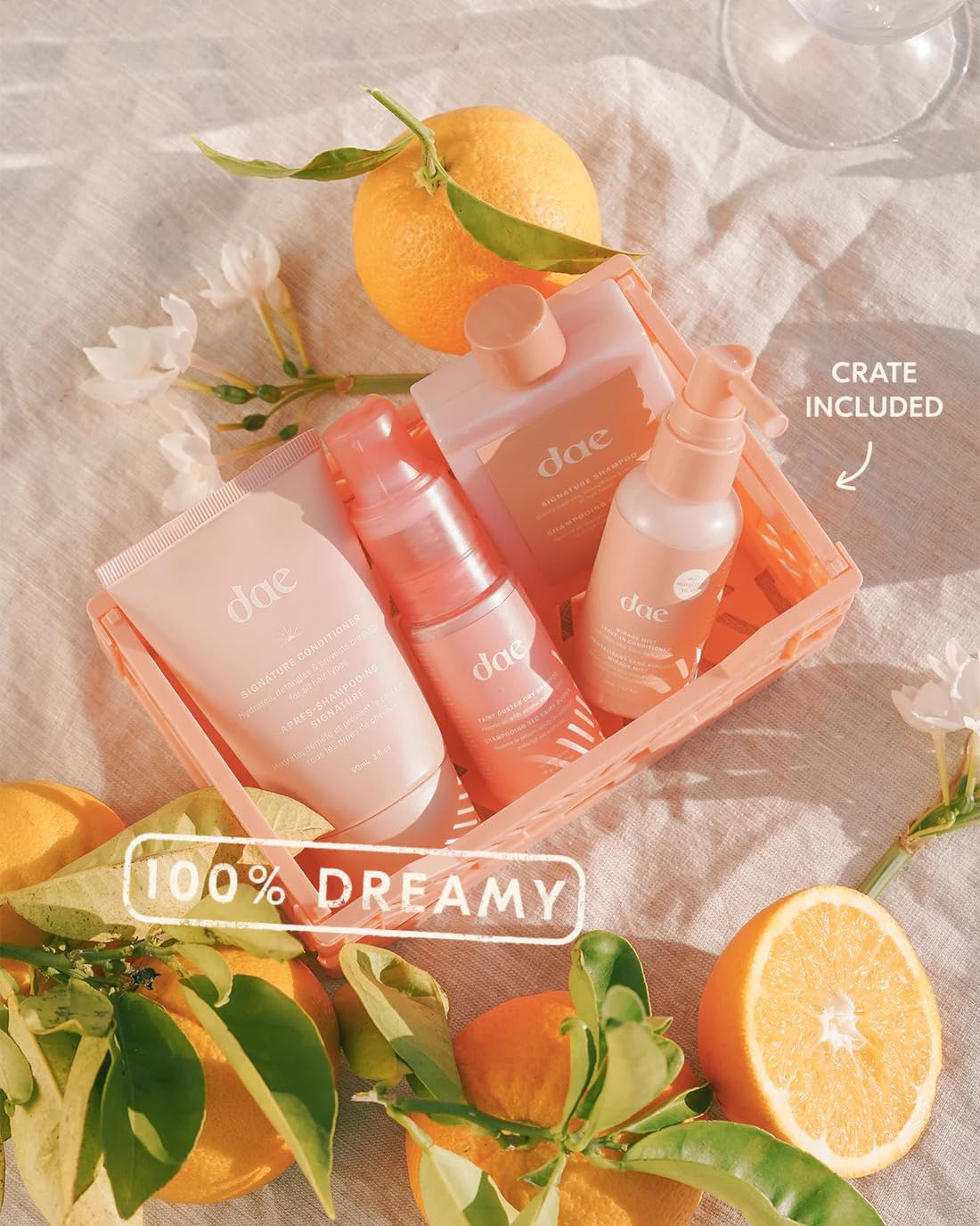 DAE Freshly Squeezed Wash Set bottle pump enables controlled dispensing.