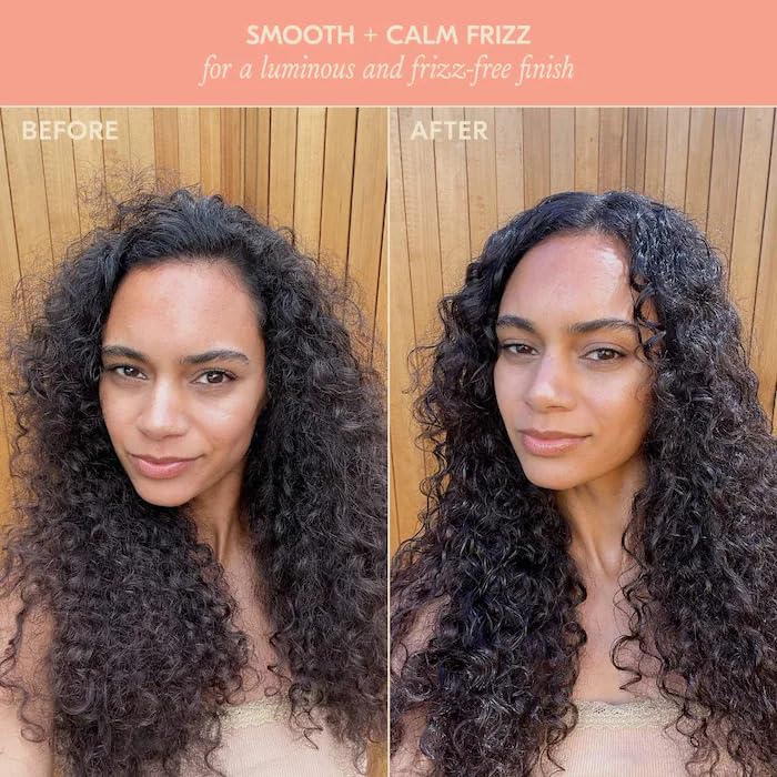 Hair with Mirage Mist after detangling and conditioning