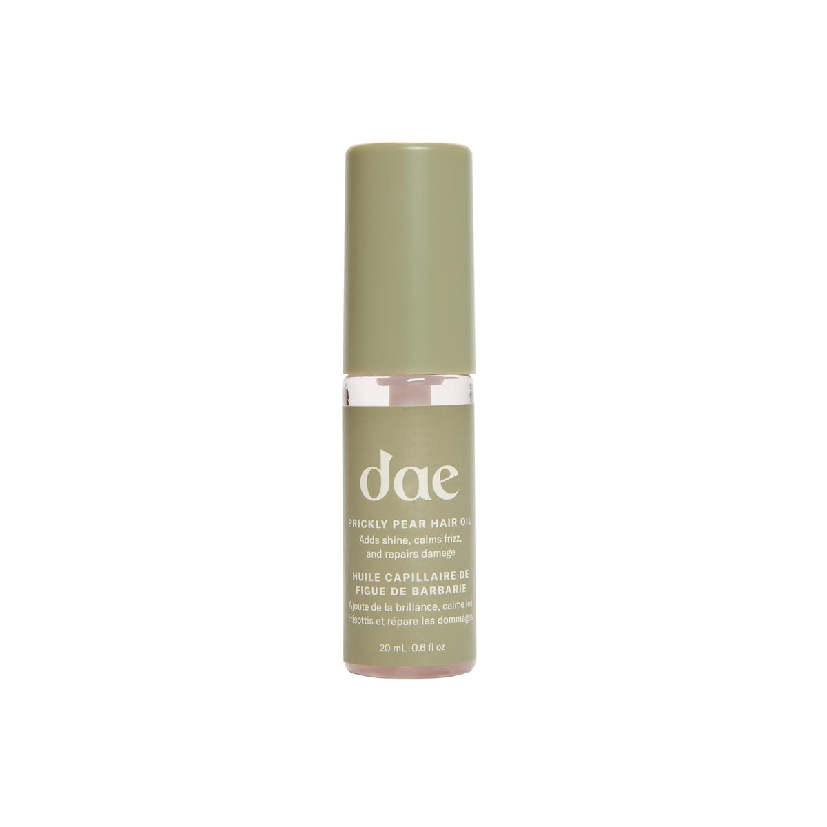DAE Prickly Pear Hair Oil bottle for frizz control and smooth styling