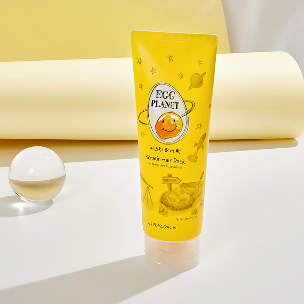 Daeng Gi Meo Ri Egg Planet Keratin Pack application, easy routine for nourishing hair