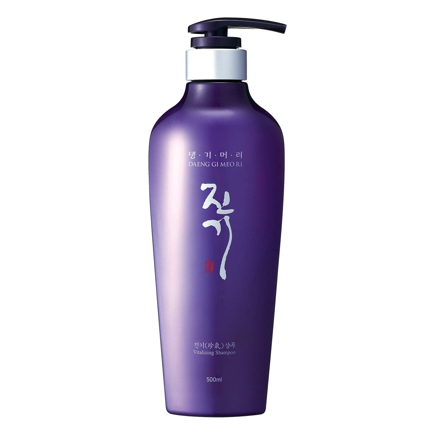 Daeng Gi Meo Ri Jin Gi Vitalizing Shampoo bottle delivers moisture to frizzy hair