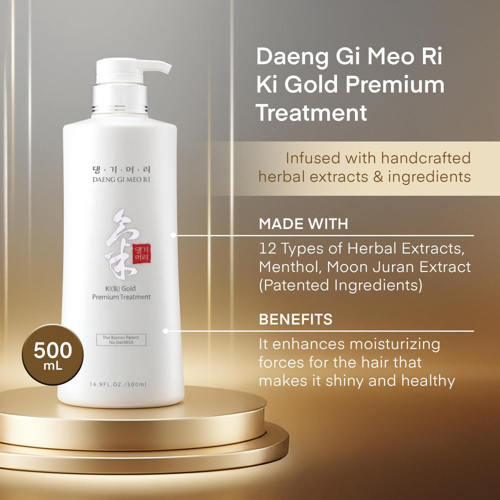 Daeng Gi Meo Ri Ki Gold crinum extracts strengthen hair roots.