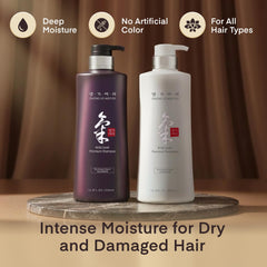Daeng Gi Meo Ri Ki Gold keratin protects and smooths hair.