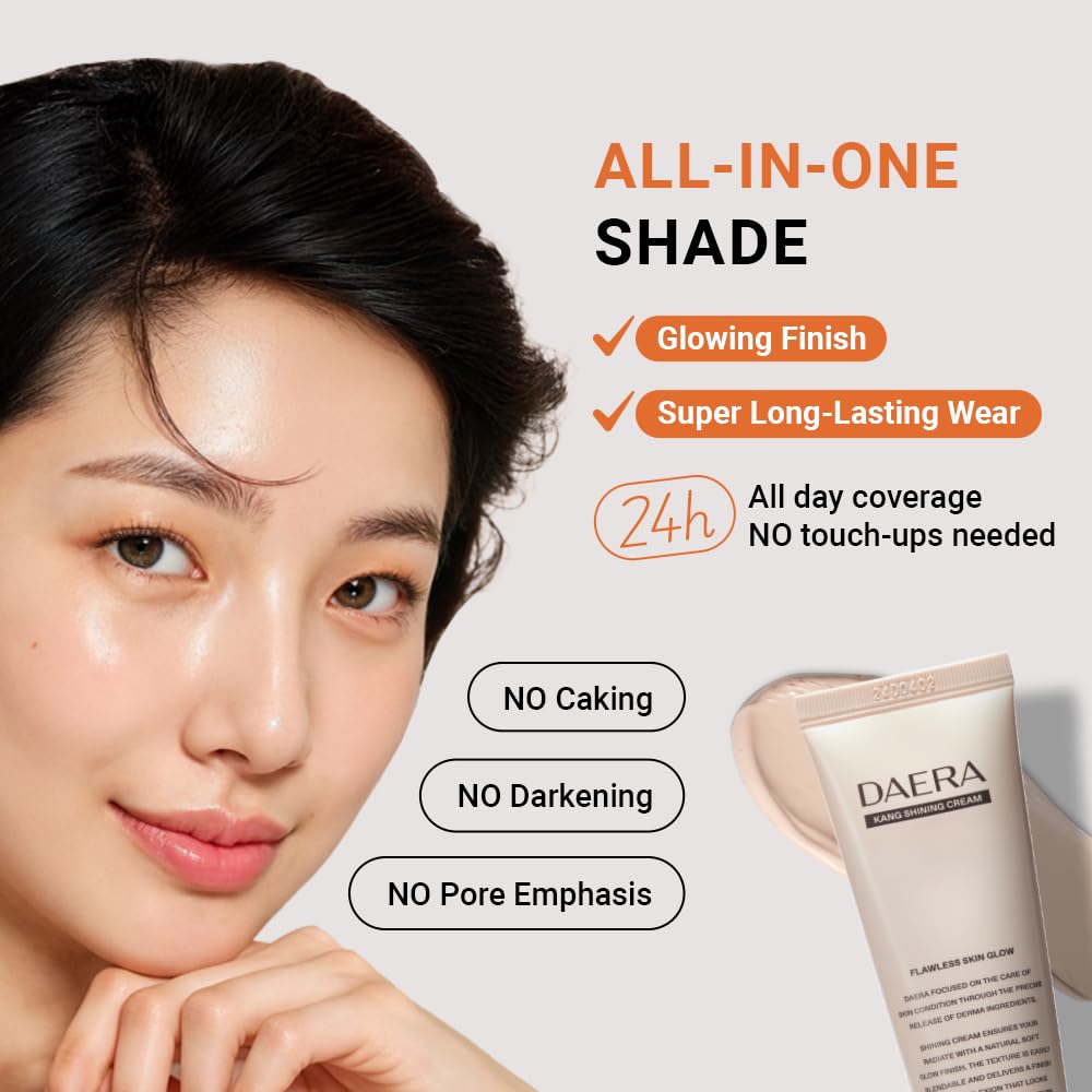 DAERA Kang Shining BB cream hydrating ingredients close-up highlight moisturizing benefits