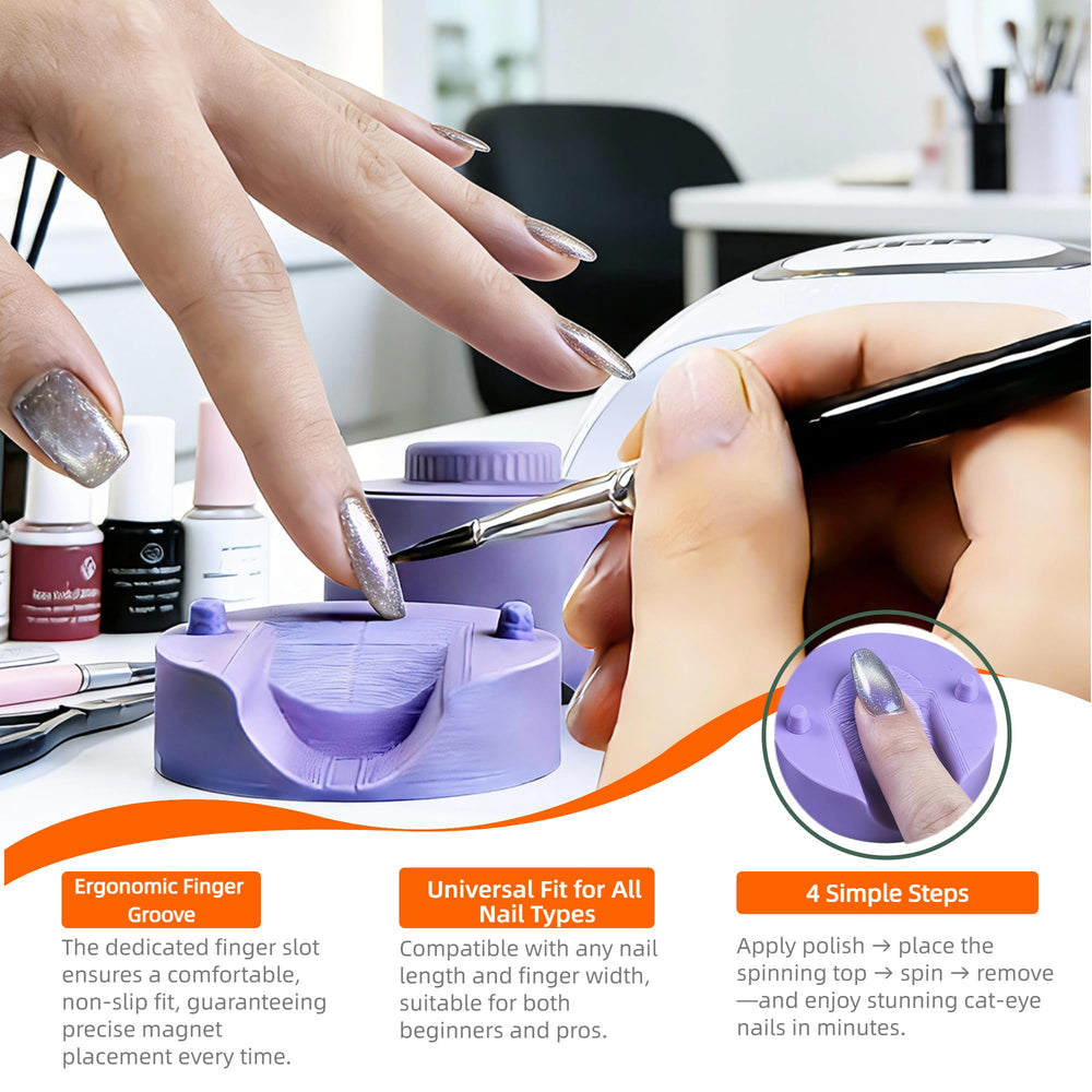 DAFENCHI tool works with all nail lengths and shapes for consistent magnetic effects