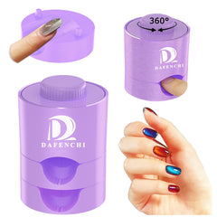 DAFENCHI glass bead nail magnet spinner showing crystal-clear cat eye finish for salon-grade nails
