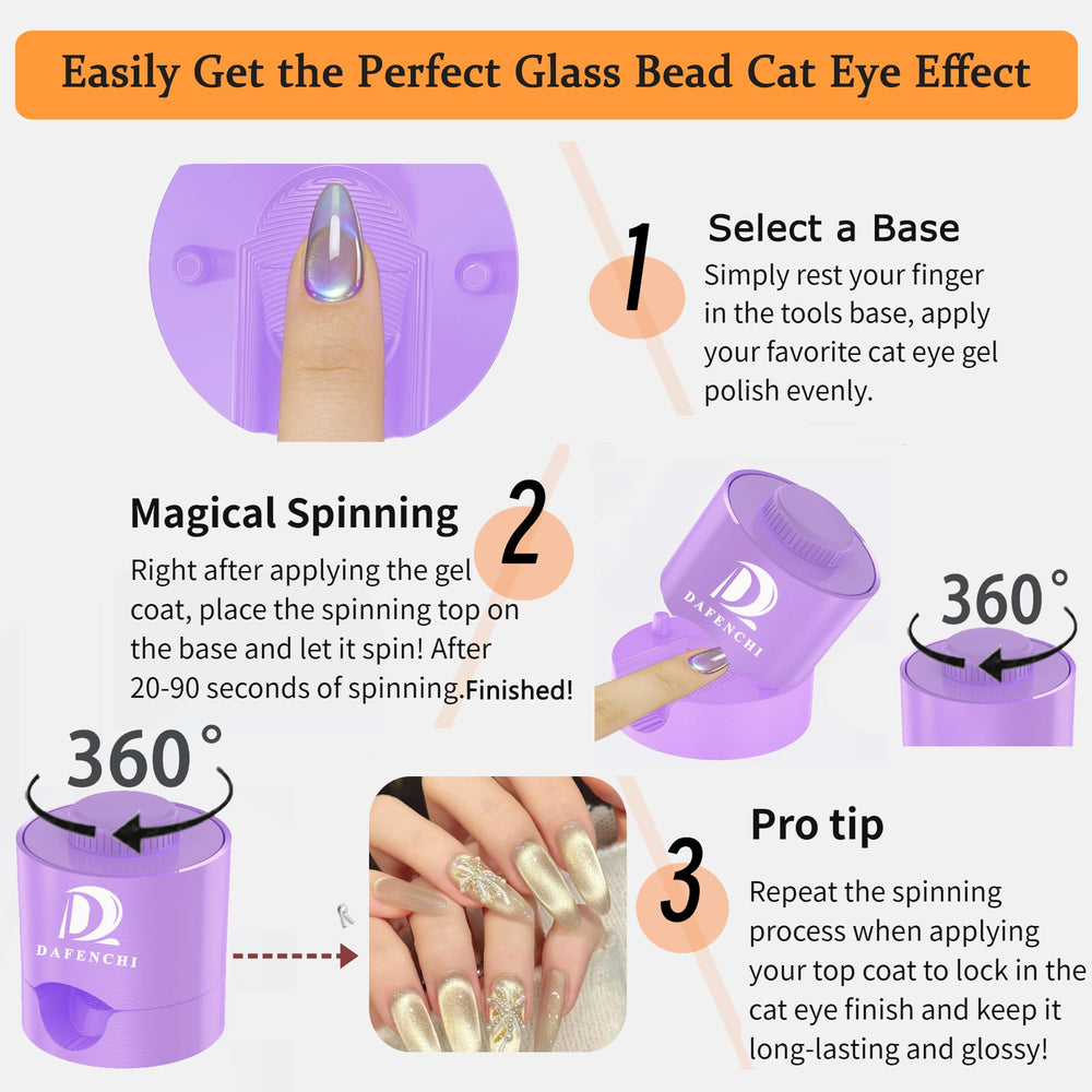 DAFENCHI strong neodymium magnets deliver deep, glossy cat eye results