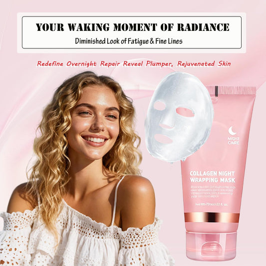 DaiLaiFu Collagen Night Wrap Mask applicator for easy, mess-free application.