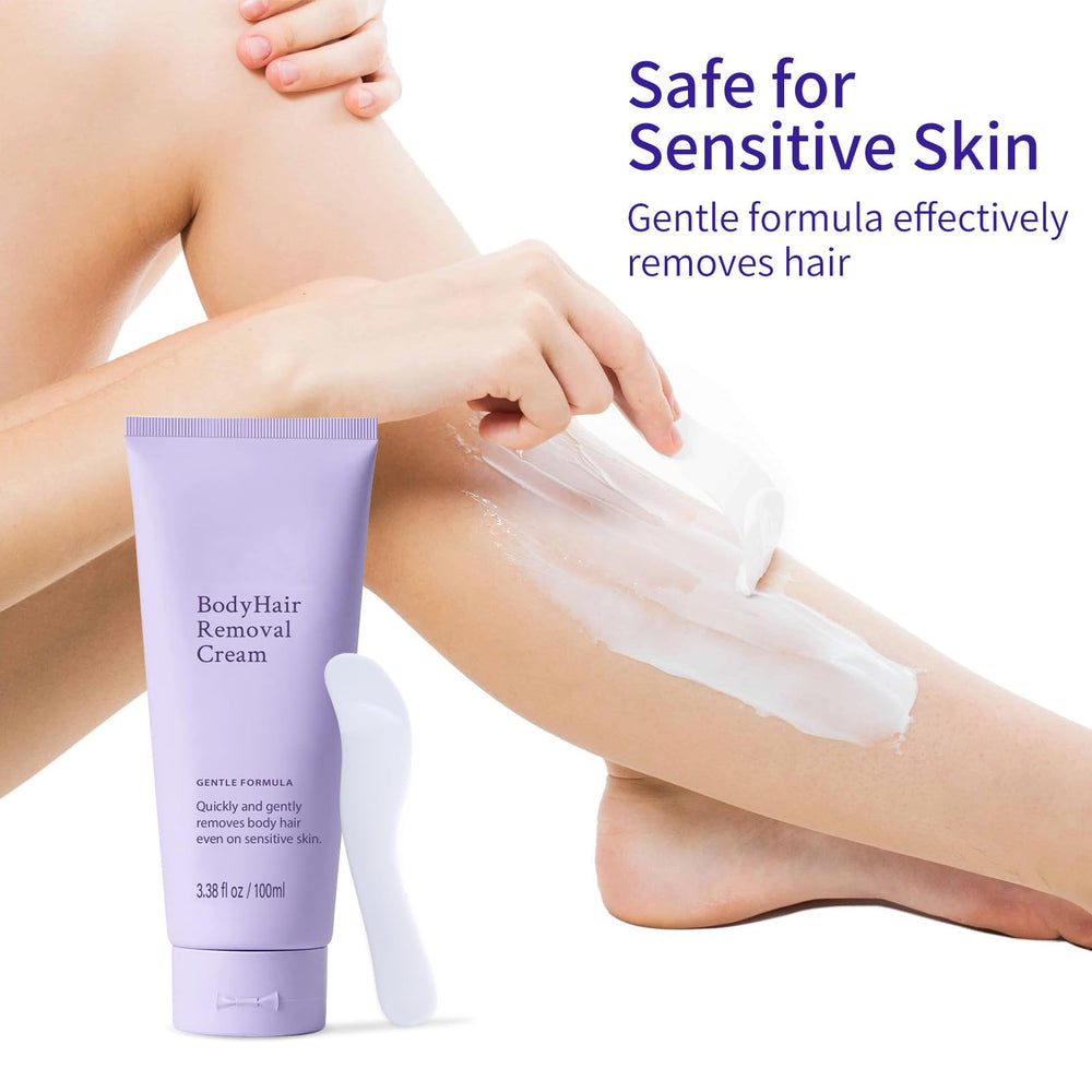 DaiLaiFu cream applied on leg for smooth, confident skin.