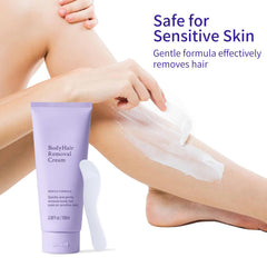 DaiLaiFu cream applied on leg for smooth, confident skin.