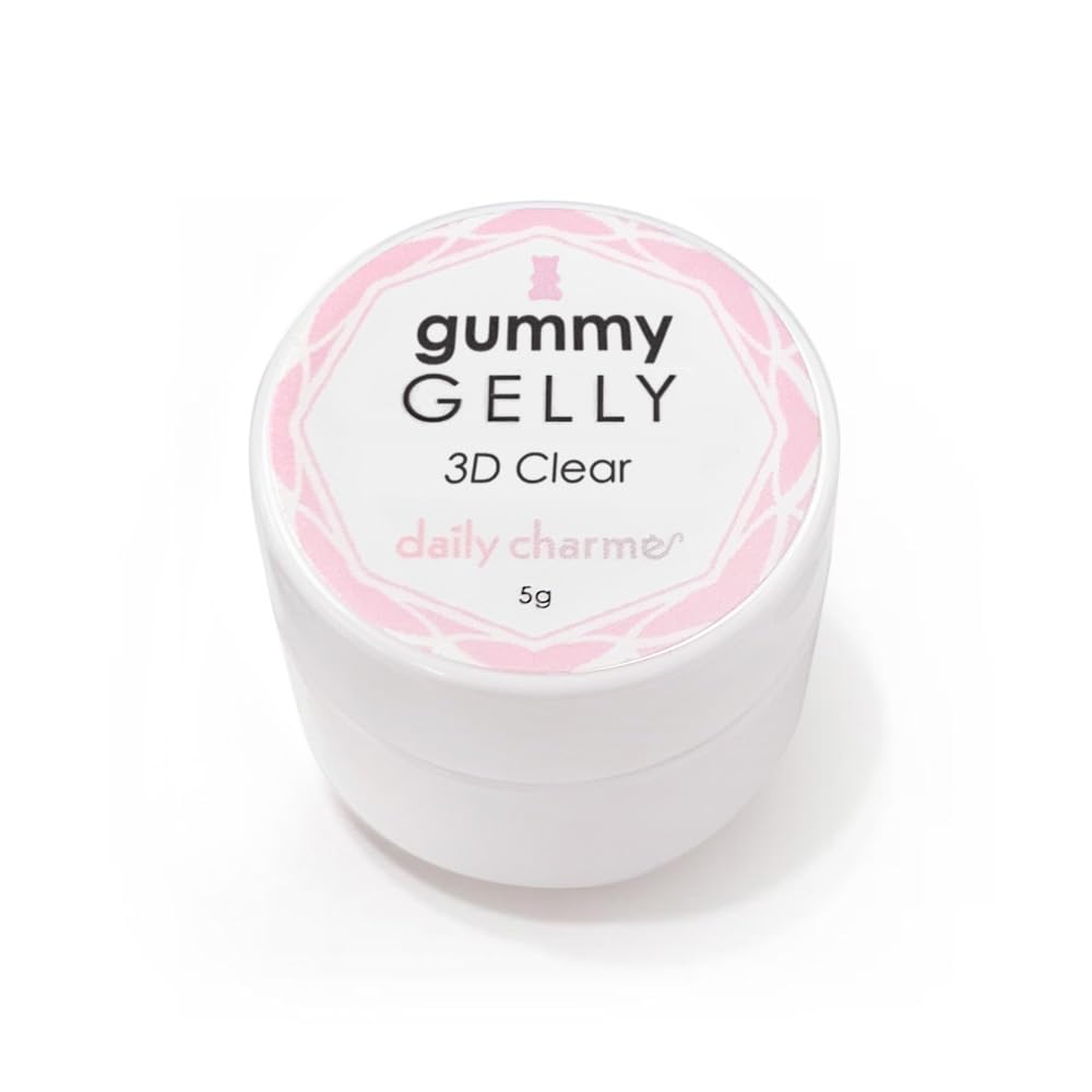 Daily Charme 3D Gummy Gelly clear gel for moldable nail art designs.