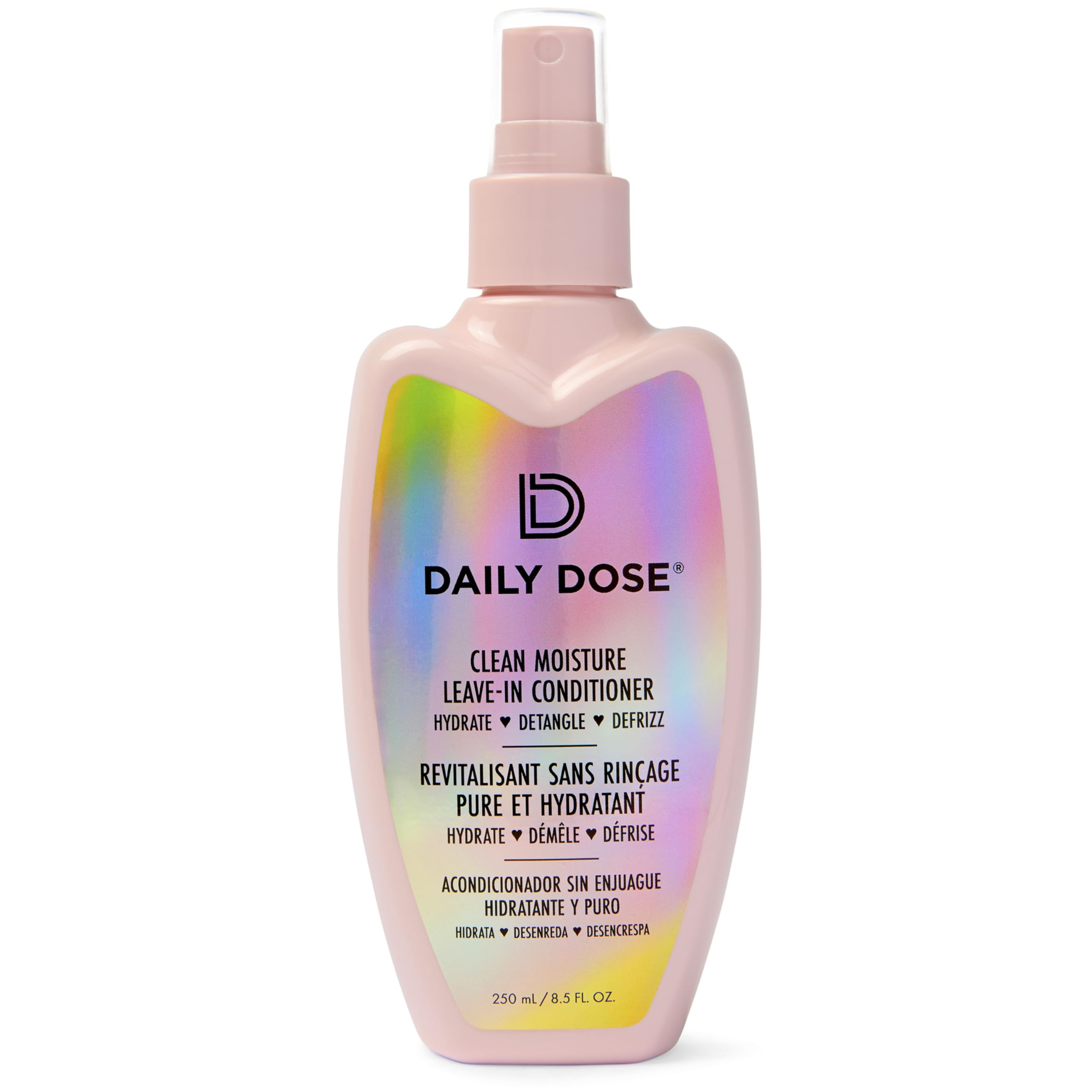 DAILY DOSE bottle front view highlighting color-safe, lightweight hydration.