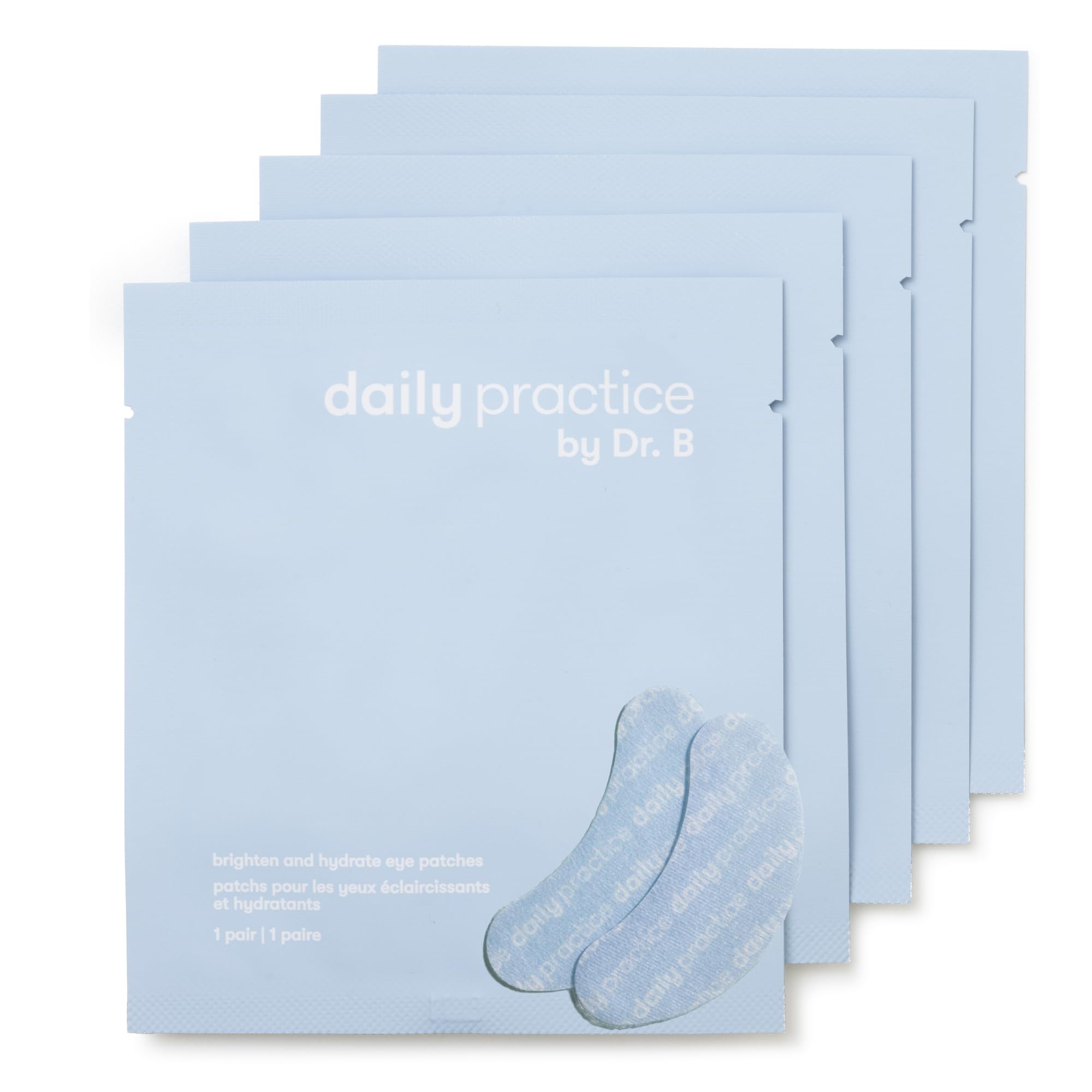 Daily Practice under-eye patches cooling for a refreshed look.