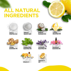 Daily Remedy Citrus Detox Foot Soak with citrus leaves hints at refreshing soak experience.
