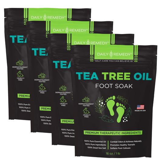 Daily Remedy Tea Tree Foot Soak bath bowl soothes tired feet