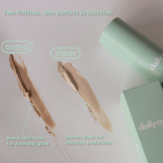 DailyRou packaging highlights vegan, reef-safe mineral sunscreen for responsible protection.