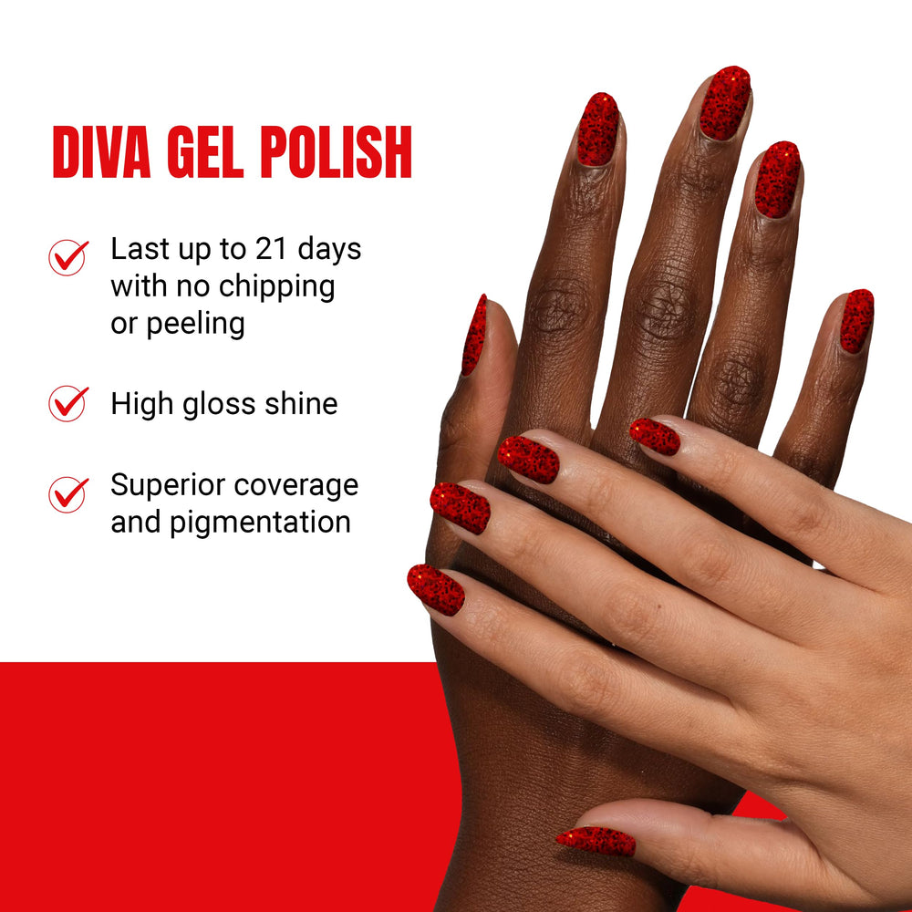 DAISY DND Air Dry Lacquer paired with gel polish for quick, chip-free at-home nails