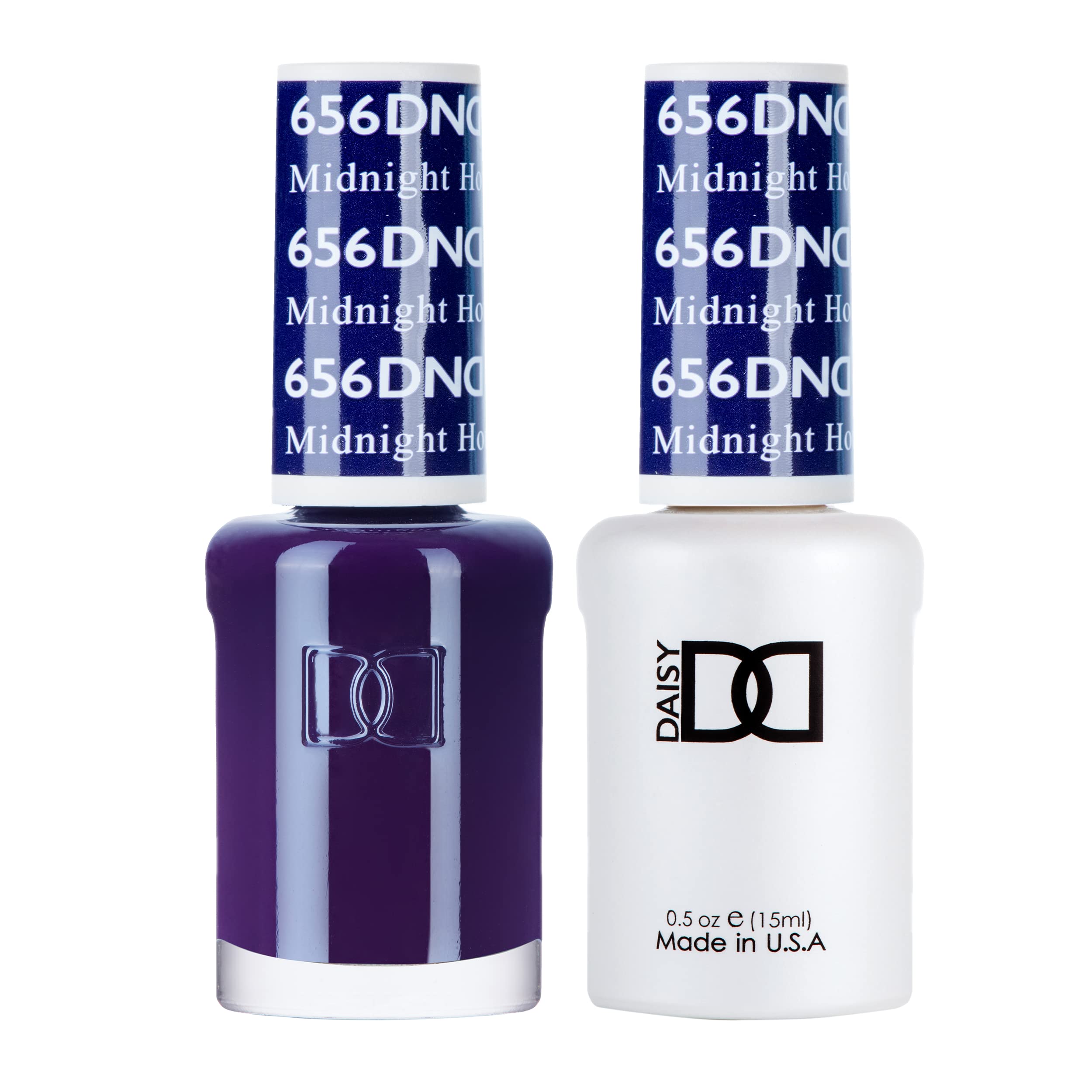 Daisy DND Midnight Hour gel polish bottle from the blue collection for long-lasting color.