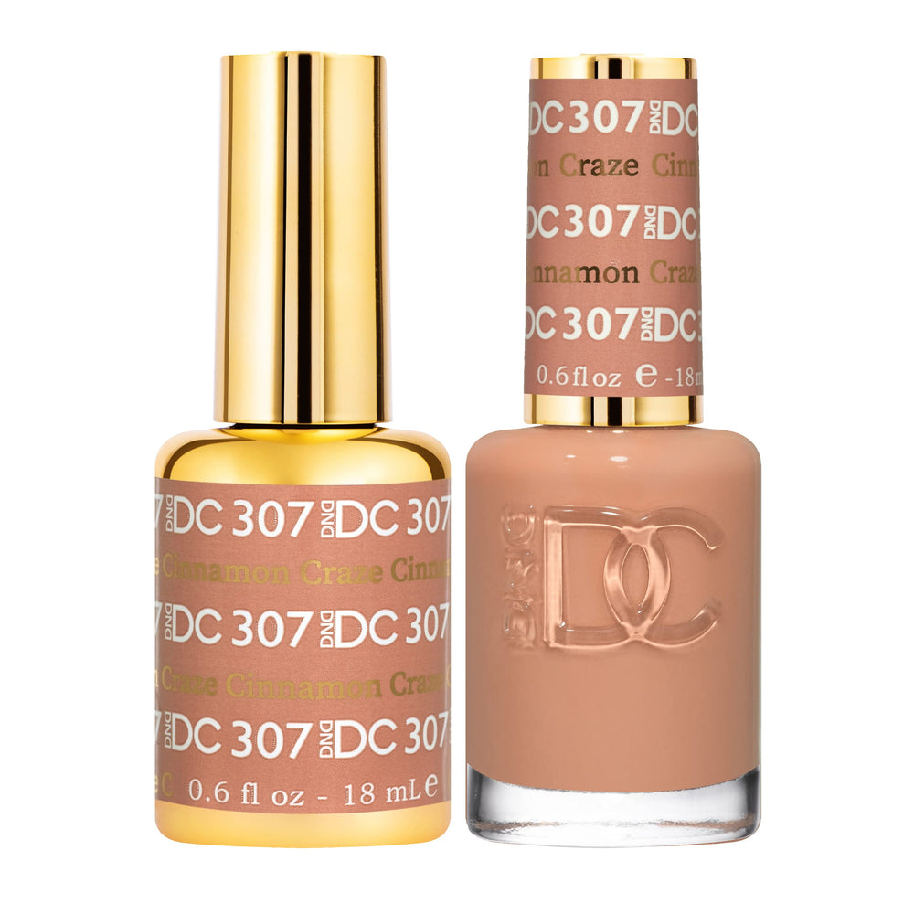 DAISY DND Cinnamon Craze gel polish bottle for long-lasting color.