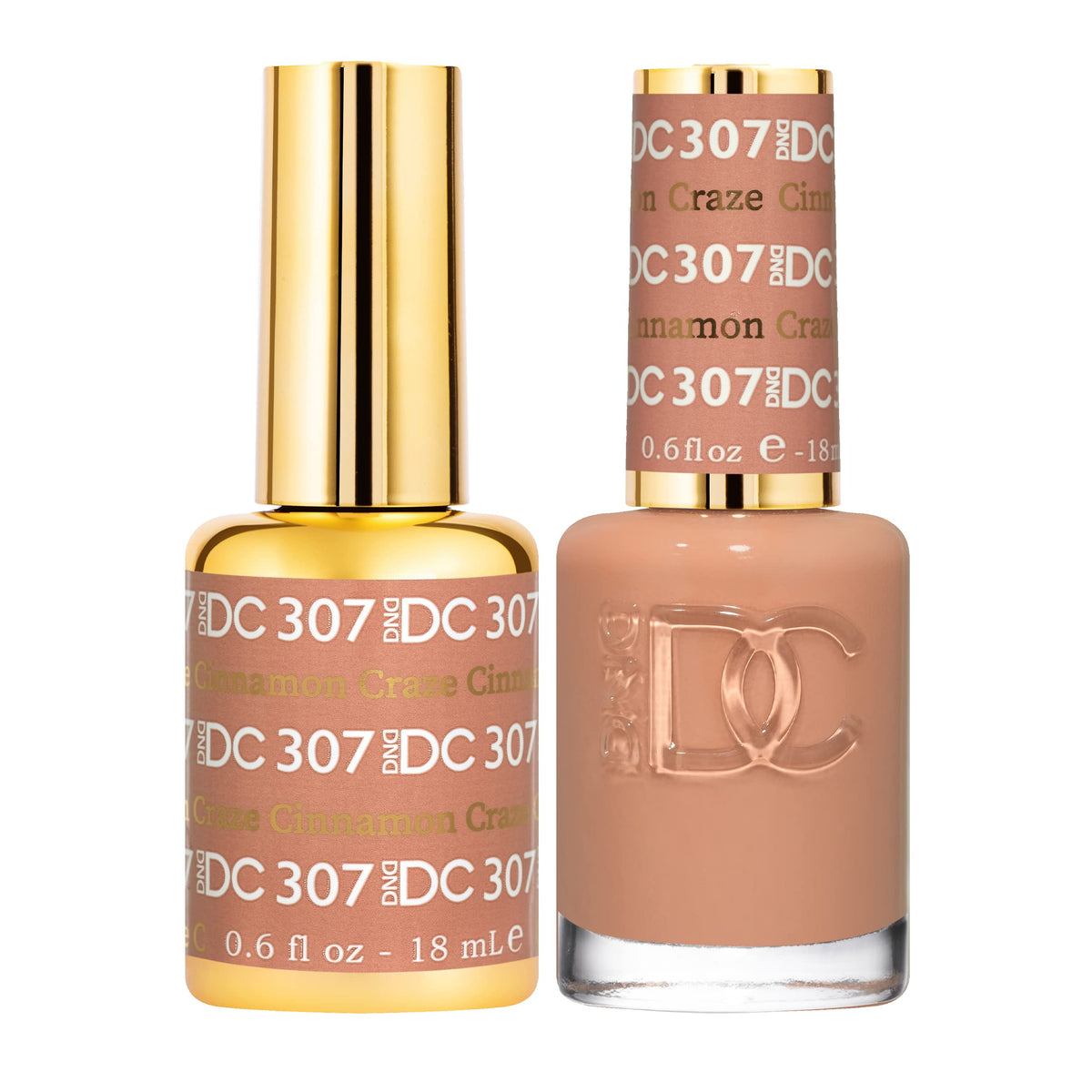 DAISY DND Cinnamon Craze gel polish bottle for long-lasting color.