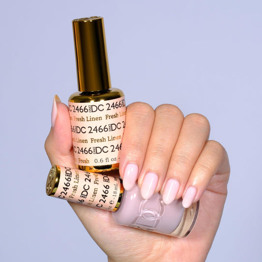 Daisy DND DC air-dry lacquer close-up shows fast-drying, long-lasting color.