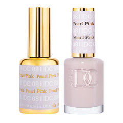 Daisy DND gel polish Pearl Pink 081 bottle for rich at-home manicures.