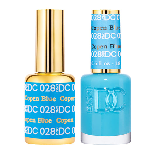 Daisy DND DC Gel Polish Set bottle in Copen Blue with rich pigment for a bold finish