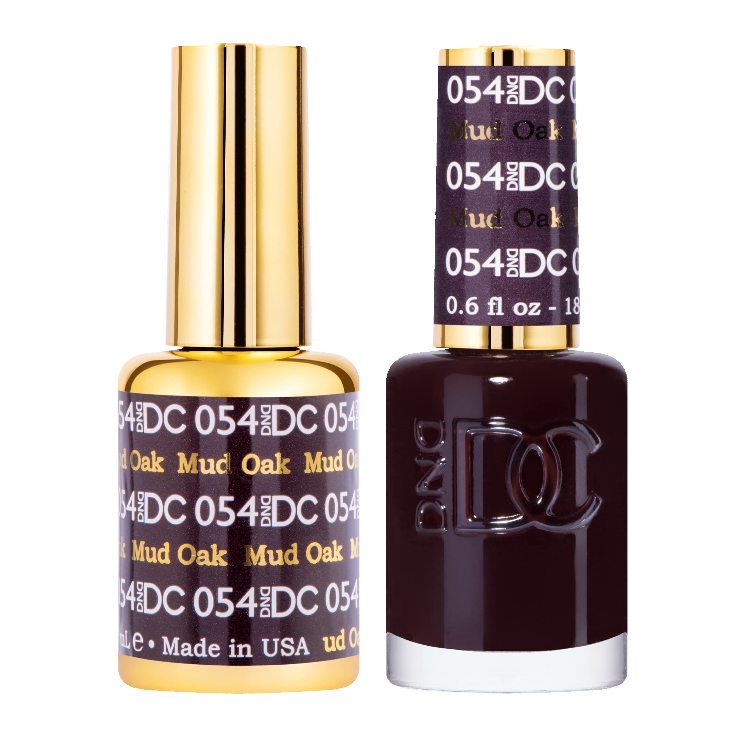 Daisy DND Mud Oak bottle closeup shows rich pigment and depth.