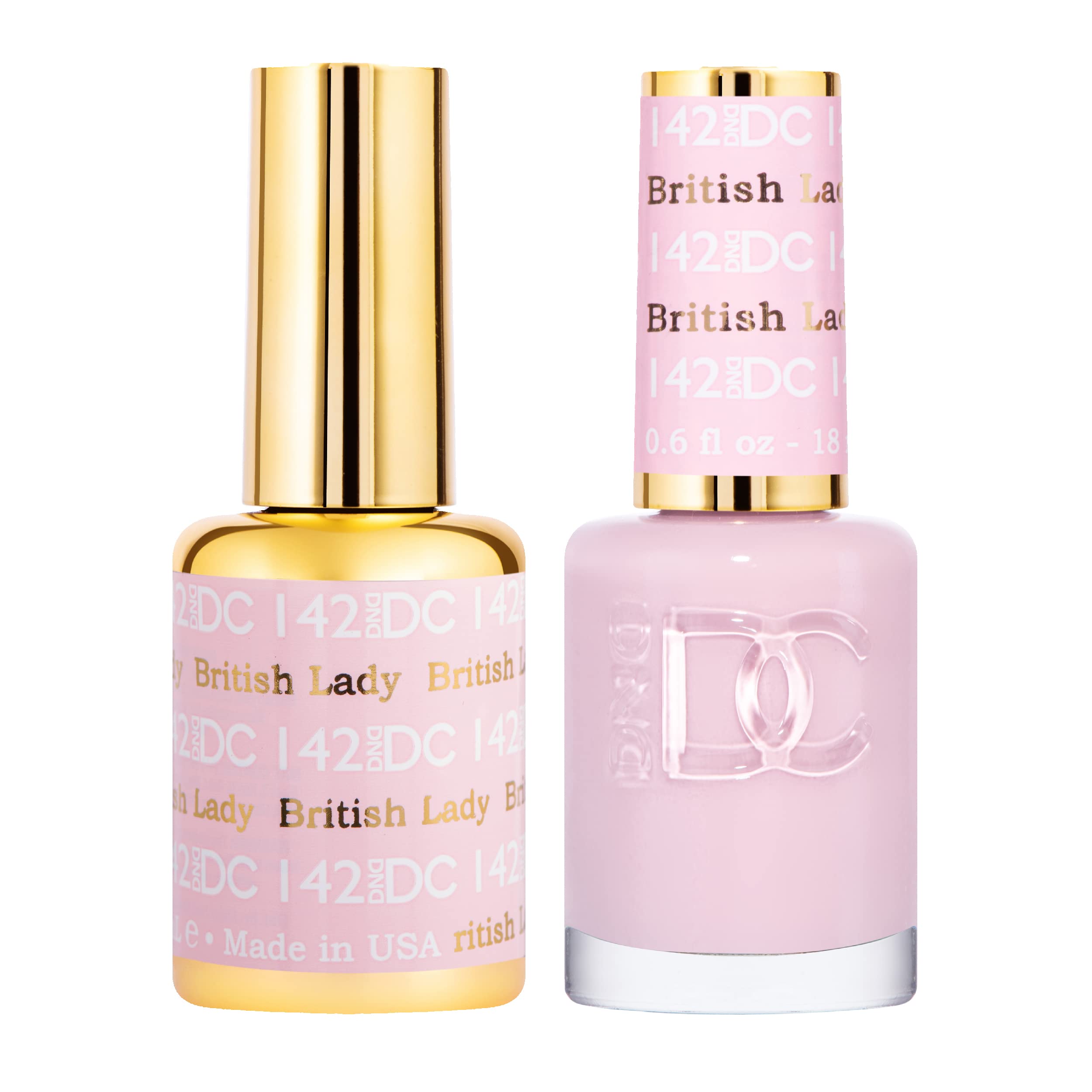 DAISY DND DC Gel Polish pink collection bottles ready for a chip-free manicure.