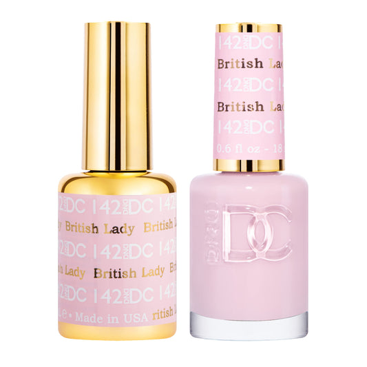 DAISY DND DC Gel Polish pink collection bottles ready for a chip-free manicure.