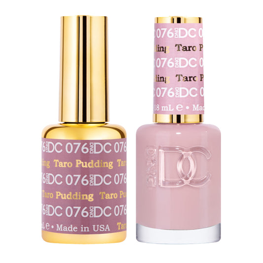 DAISY DND DND DC gel polish set purple 076 Taro Pudding bottle for rich color payoff