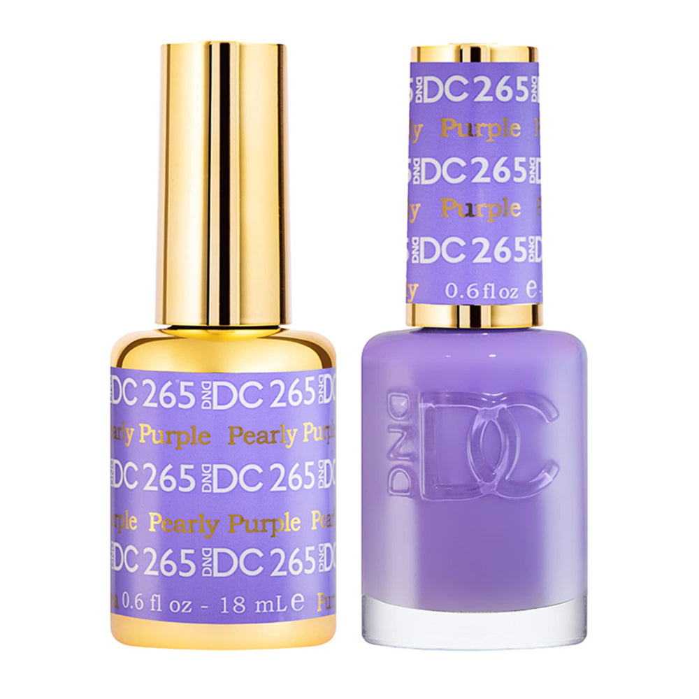 DAISY DND DC gel polish set purple collection bottles show vibrant color payoff