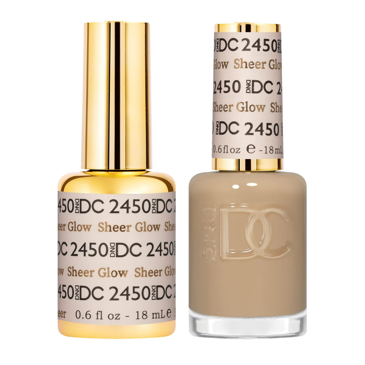 DAISY DND DC Gel Polish bottle and palette for customizable sheer coverage