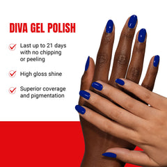DND Diva duo packaging shows the matching gel polish and lacquer set.