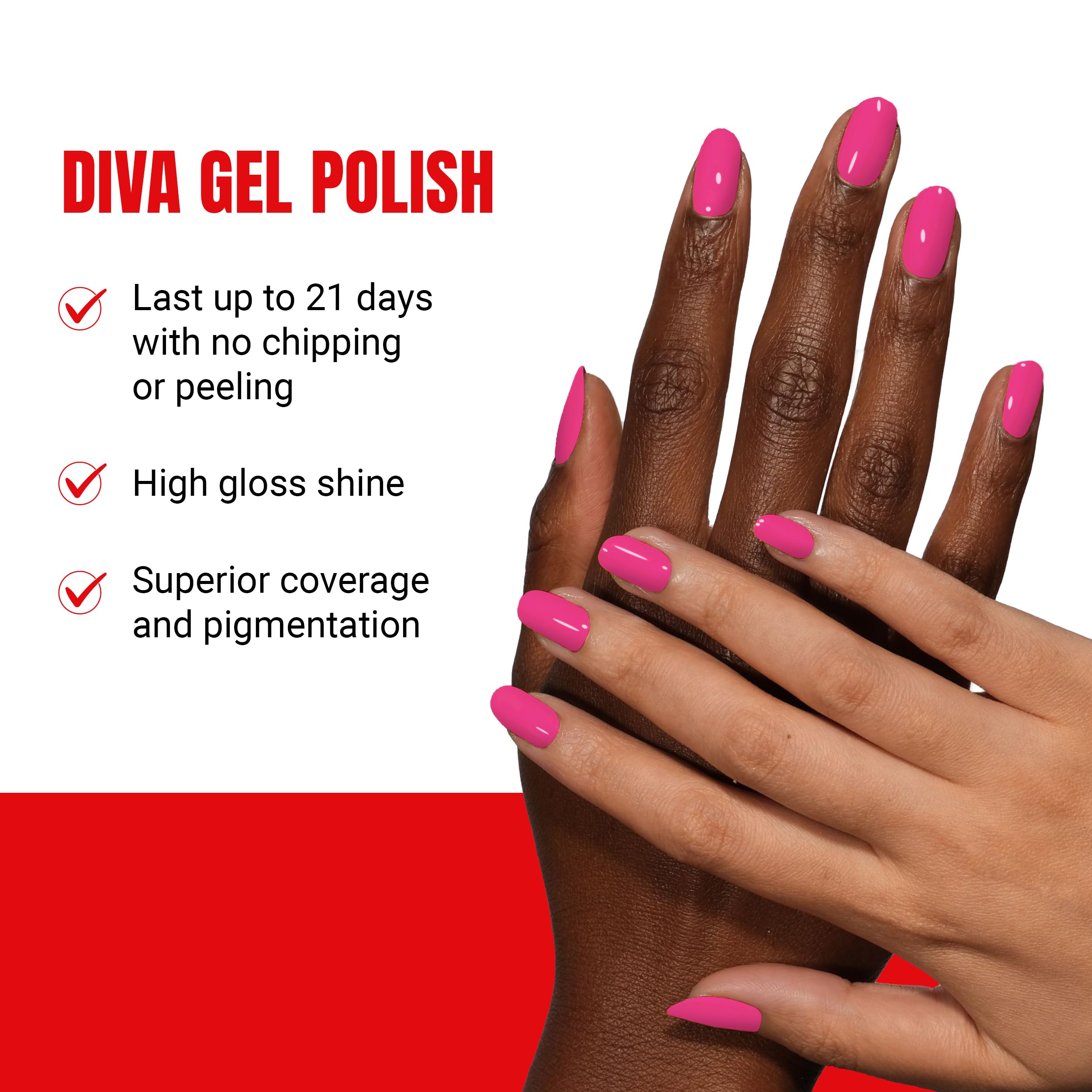 Daisy DND Diva Gel Polish matching lacquer duo for cohesive nails