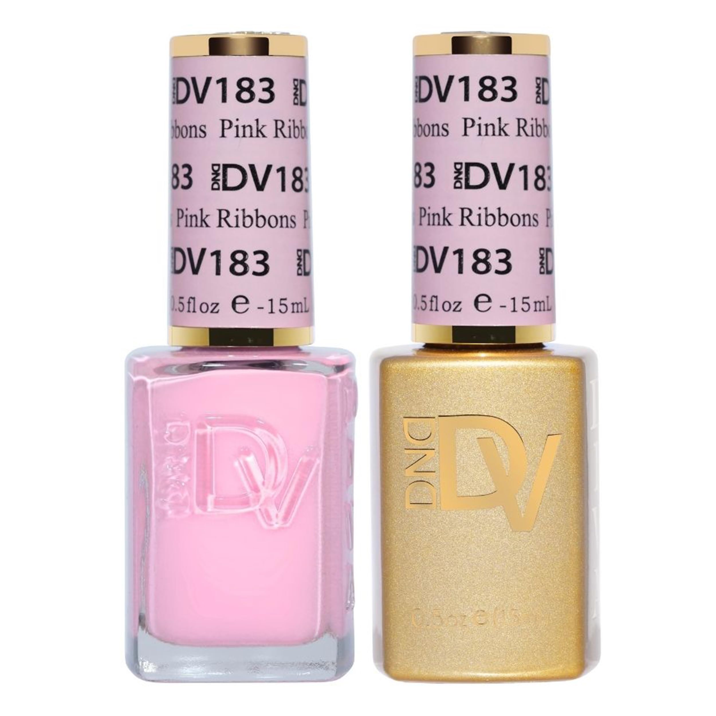 Daisy DND Diva Gel Polish Pink Ribbons bottle with glossy finish and long-lasting color
