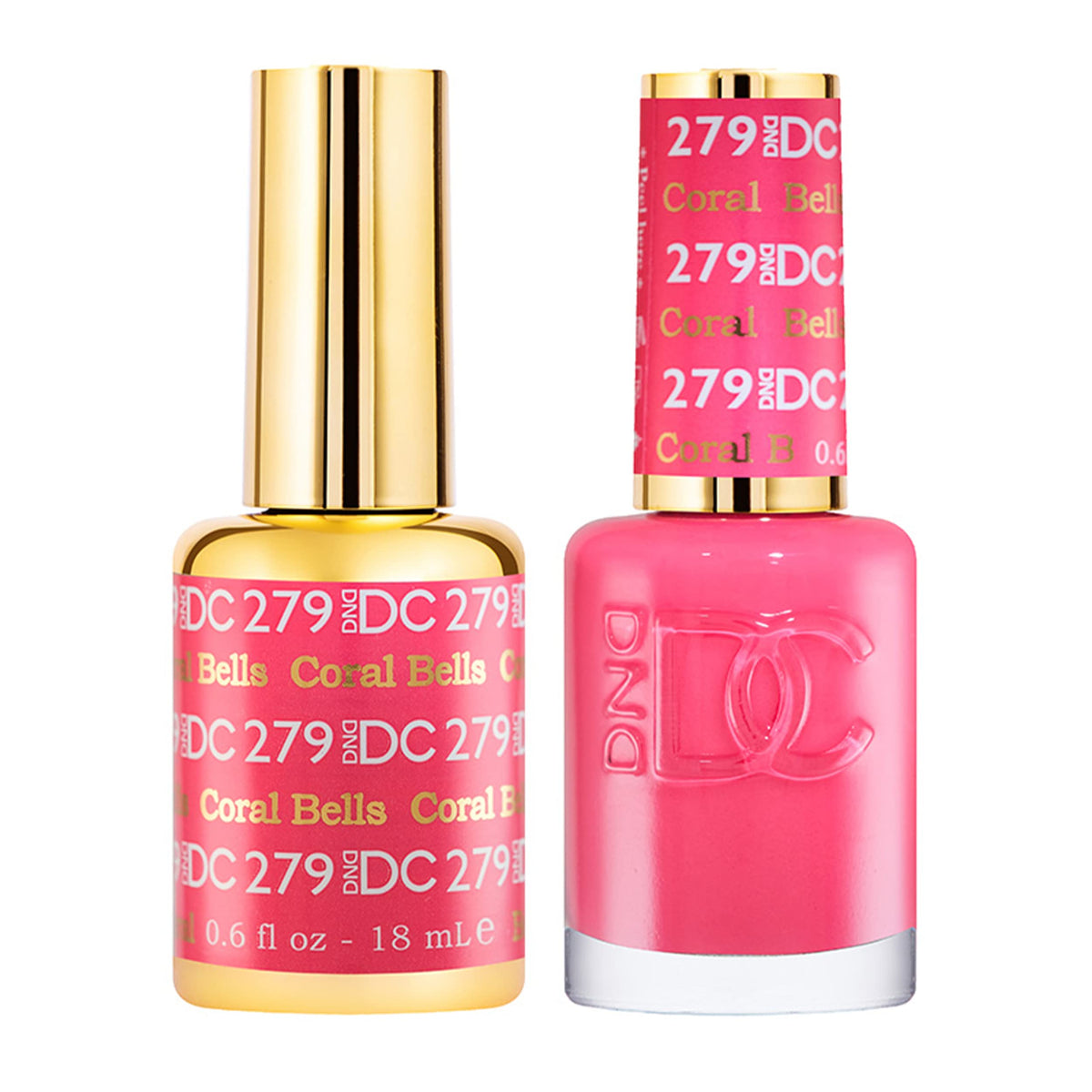 Daisy DND pink collection gel polish for a vivid, chip-free manicure.