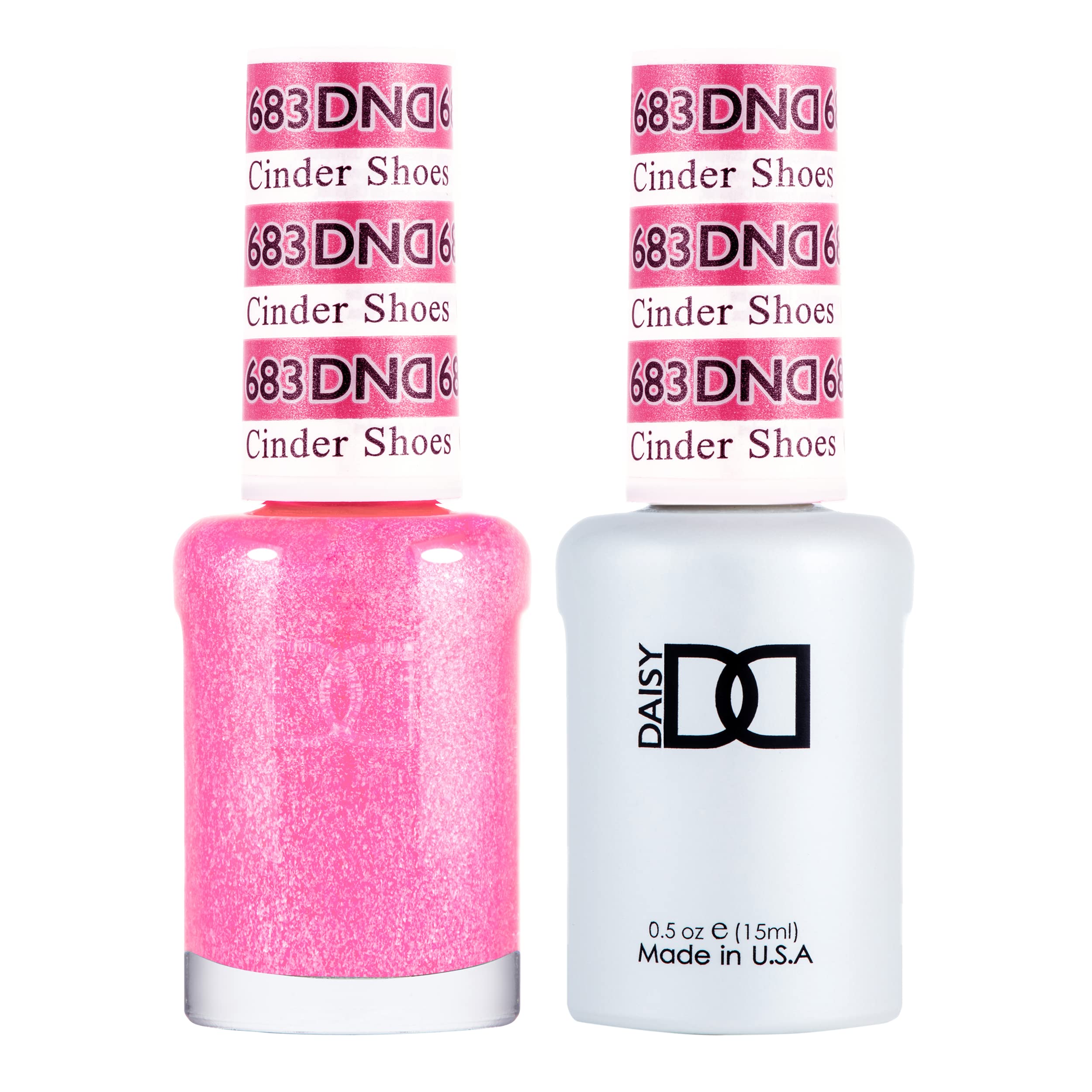 DAISY DND gel polish 683 Cinder Shoes bottle with long-lasting color