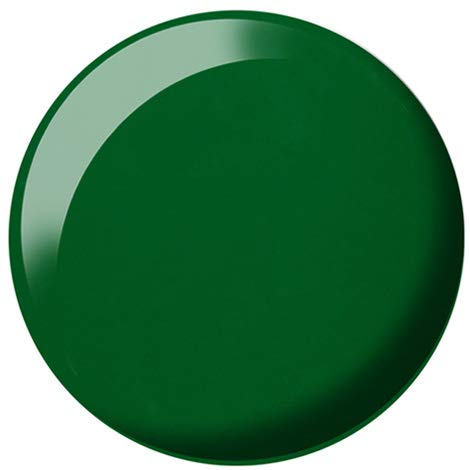 Daisy DND gel polish close-up highlighting forest green color payoff