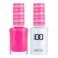 Daisy DND gel polish 643 Fuchsia Touch bottle for vibrant, long-lasting color at home