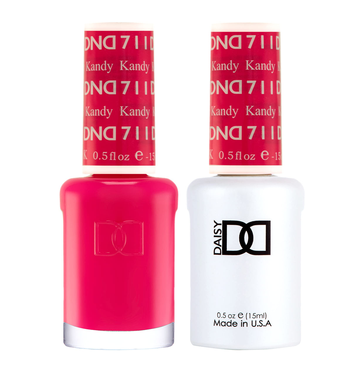 DAISY DND gel polish set pink collection bottle shows long-lasting color potential.